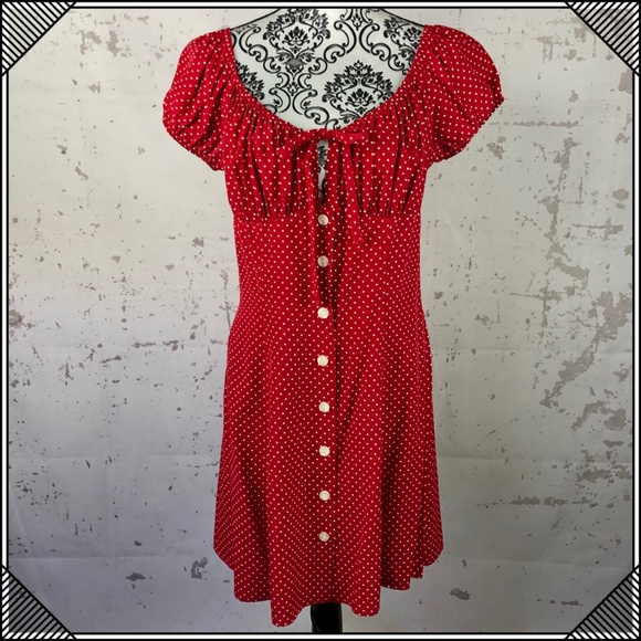 My Michelle Dresses & Skirts - * My Michelle Polka Dot Red Pin Up Retro Dress *